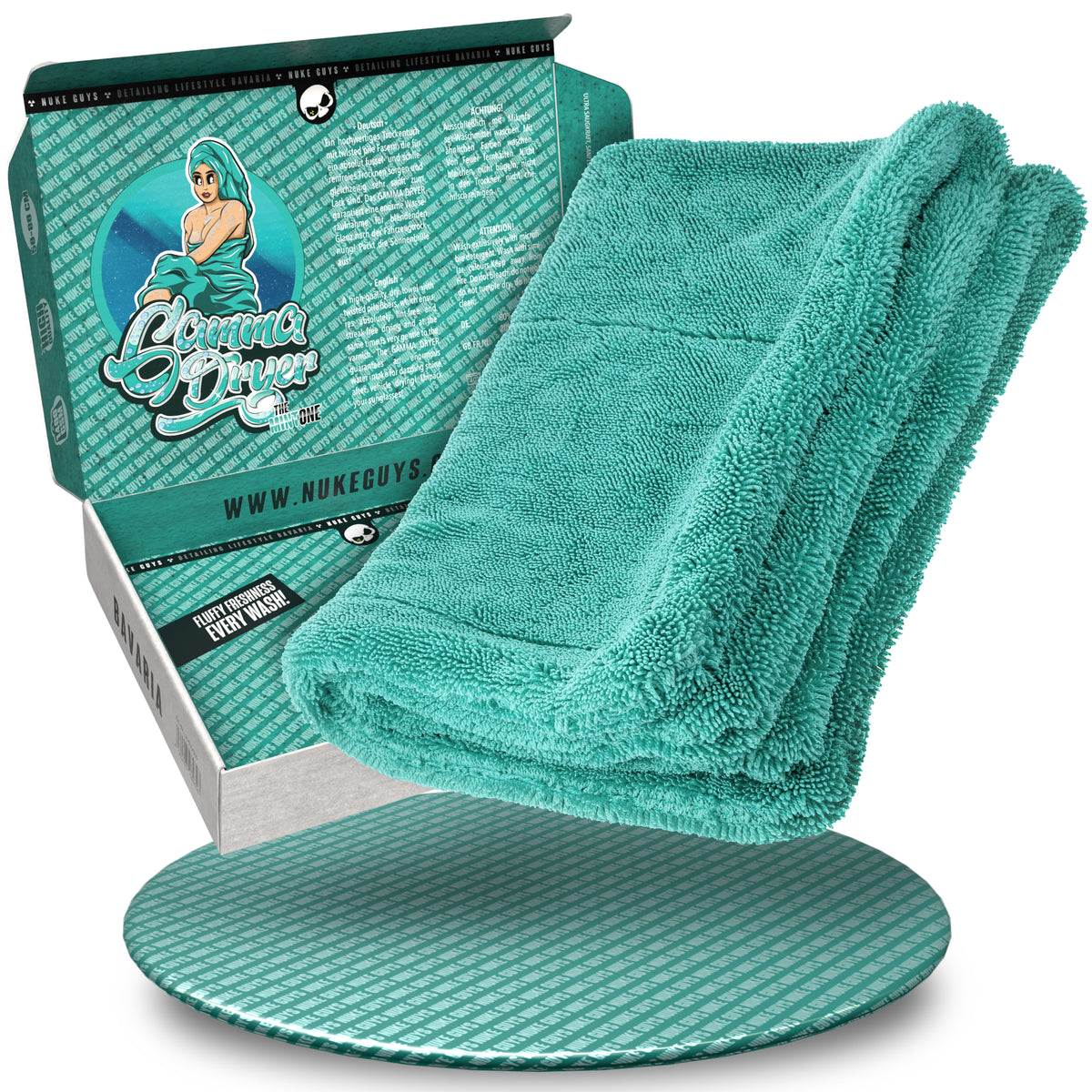 Nuke Guys Gamma Dryer - Mikrofaser Trockentuch - 1400 GSM, 40 x 60 cm - Mint - Verpackt