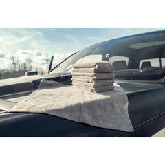 Nuke Guys - Asphaltliebe 5er Pack Allzweck Mikrofasertuch, grau, 40x40cm, 380 GSM