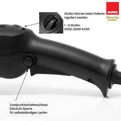 Rupes Exzenter Poliermaschine LHR15ES Bigfoot - 125mm Stützteller
