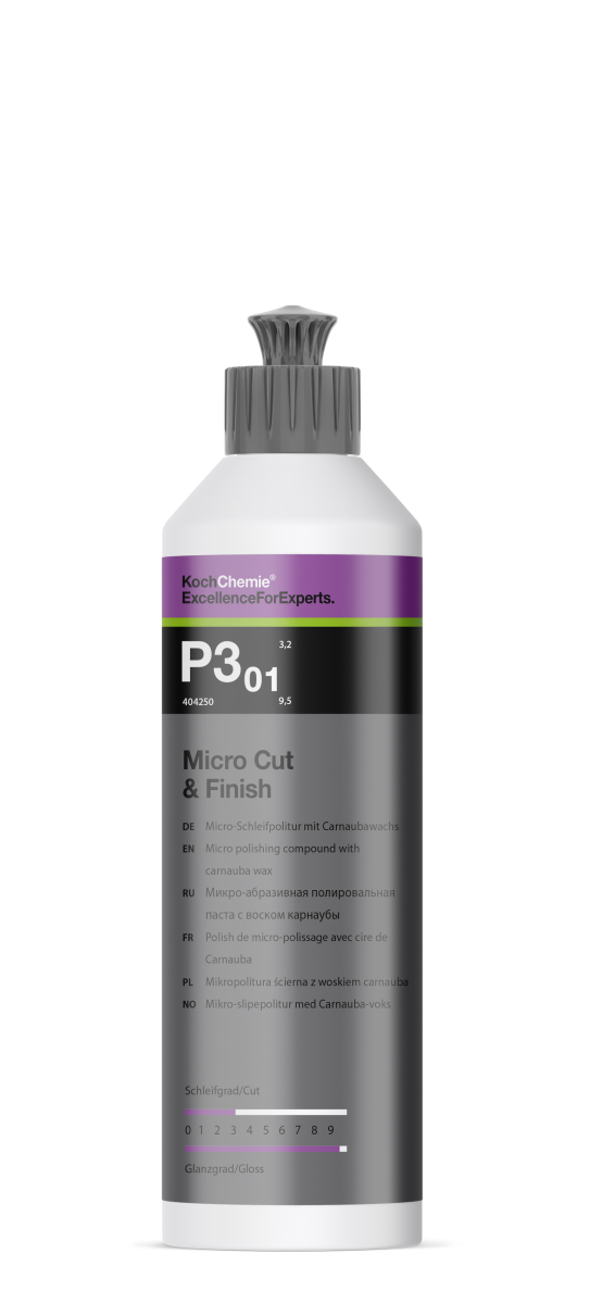 Koch Chemie Micro Cut & Finish P3.01 Politur mit Carnaubawachs 250ml - Autocleanhaus 