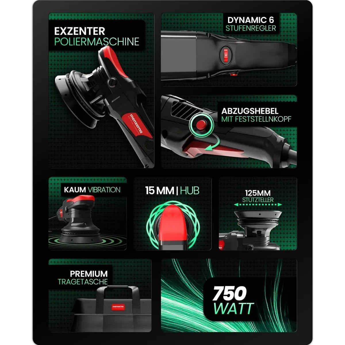 Menzerna MZ-XR Poliermaschine 15mm - Autocleanhaus 