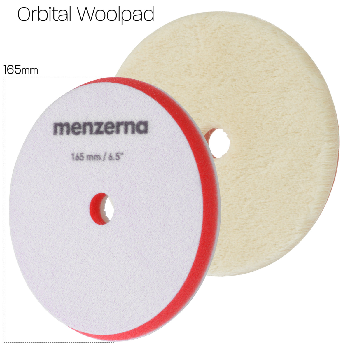 Menzerna Premium Orbital Wool Pad 165mm/6,5" - Autocleanhaus 