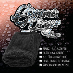Nuke Guys Gamma Dryer - Mikrofaser Trockentuch - 1400 GSM - Schwarz