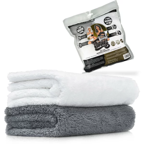 Nuke Guys Towel Twins - Waschtuch Set: 2-Tuch-Waschmethode - 40x60cm, 550GSM - verpackt - 2er Set