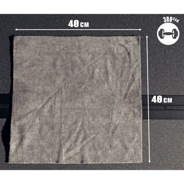 Nuke Guys - Asphaltliebe 5er Pack Allzweck Mikrofasertuch, grau, 40x40cm, 380 GSM